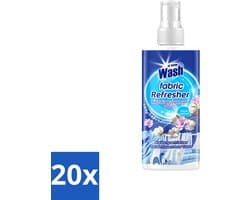 20 x At Home - Wash - Textielverfrisser - Fresh Cotton - Neutraliseert Onaangename Geuren - 300 ml - Voordeelverpakking - 20 stuks
