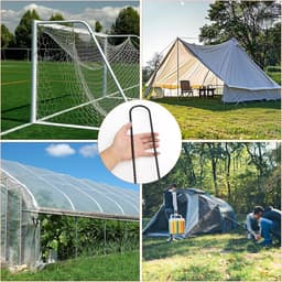 Grondankers voor Trampoline en Tent, 30 cm Lang, Stormbestendige Haringen, Set van 8 — thumbnail 4