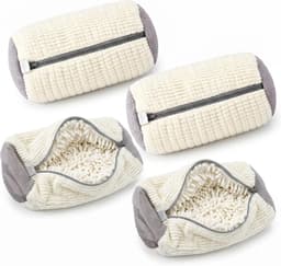 JMIATRY 4 stuks schoenwaszakken voor wasmachine, wit, 39 x 19 cm - ShopVlot — thumbnail 1