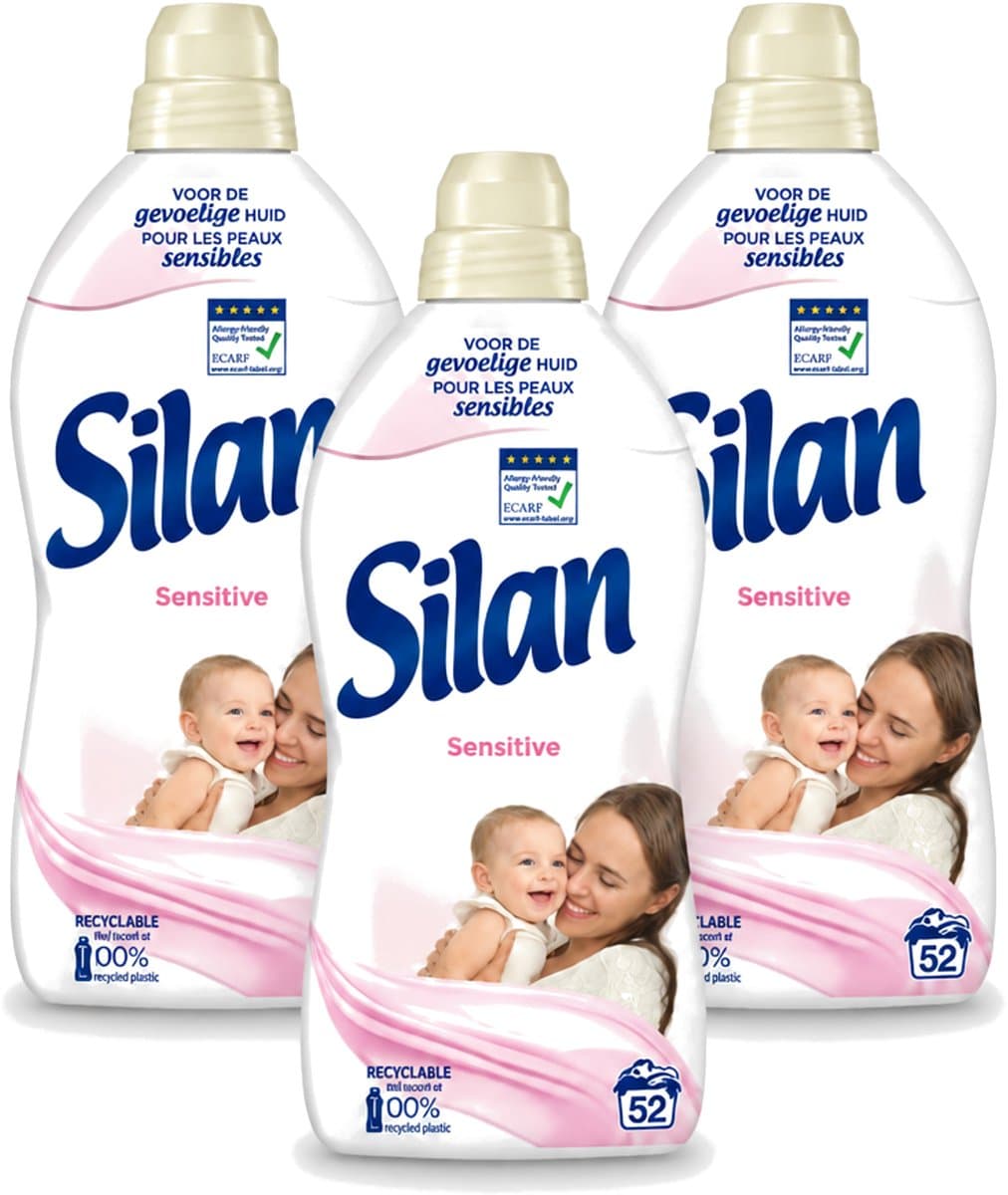 3 x Silan – Wasverzachter – Sensitive – 1144 ml - Voordeelverpakking - 3 stuks — afbeelding 1