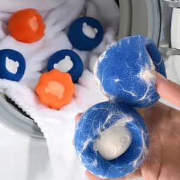 2x Wasmachines Reinigingsballen - Verwijdert Huisdierhaar en Pluisjes — thumbnail 3