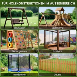 SnelShoppen - 4Pcs Grondankers voor Schommels, Thermisch Gegalvaniseerde Staalankers, Roest- en Corrosiebestendig, 42x4x4cm, Ideaal voor Tuin en Buite — thumbnail 2