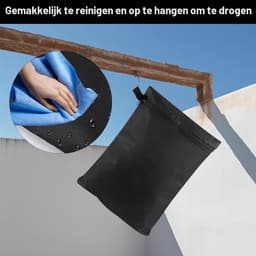 Waterdichte waszakken voor vuile was - 2 stuks, 39.5×27.5 cm, met rits en duurzame stof — thumbnail 2