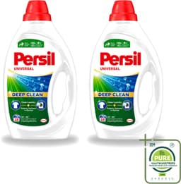 2 x Persil Universal - Deep clean - Vloeibaar Wasmiddel - Witte en Gekleurde Was - 19 Wasbeurten - Grootverpakking - Vaatwasstrips - Wasmiddel - Diepgewas - Vlekverwijdering - Hygiëne - Frisheid — thumbnail 1