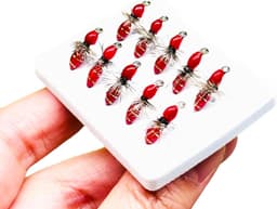10 stuks handvliegen vissen lure/haken nat vliegen bionica griffiths kunstaas voor forel, bas en zalm voor het vissen in rivieren meren — thumbnail 1