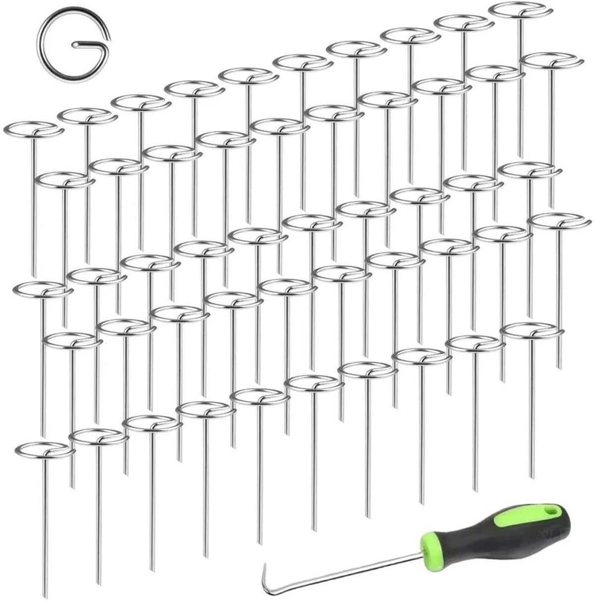 G-vormige grondpinnen - 50 stuks voor tuin en tent — afbeelding 1