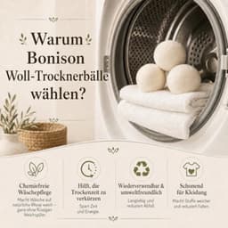 Natuurlijke Wasdrogerballen van Wol XL — thumbnail 4