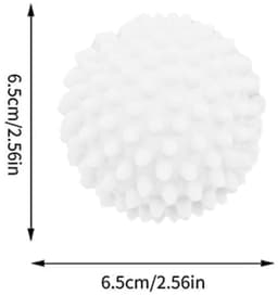 Drogerballen 4 stuks - Herbruikbare Wasballen - Pluizigere Was - Rimpelvermindering - Zachte Spijkers - 6,5 cm Diameter — thumbnail 5