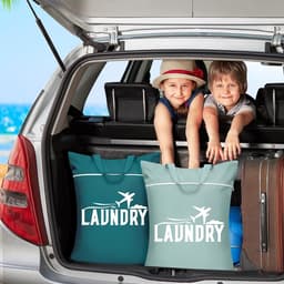 Waterdichte Reiswaszak met Handvat - 2 Stuks voor Vuile Kleding, Badkleding en Reisaccessoires — thumbnail 5