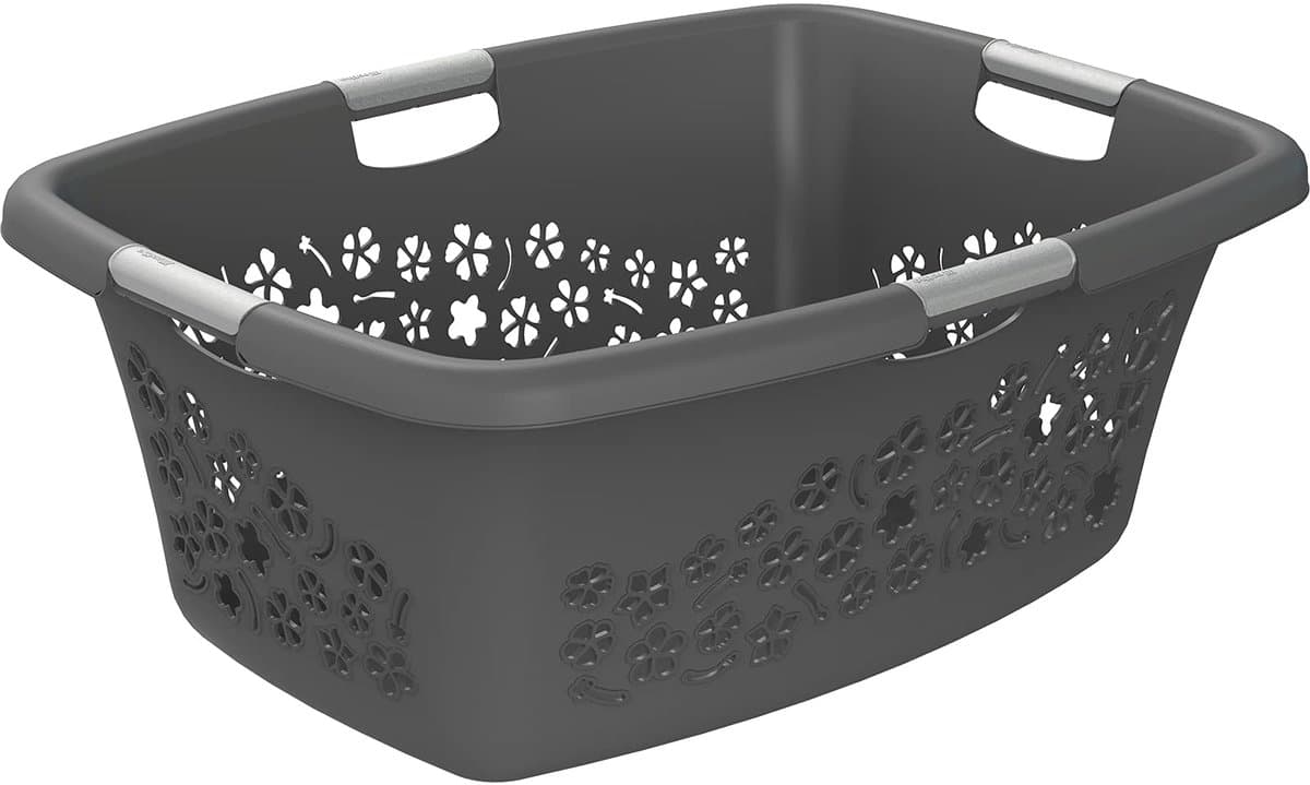 Rotho Wasmand Flowers 65 x 49 x 26 cm 50 l Kunststof Grijs — afbeelding 1