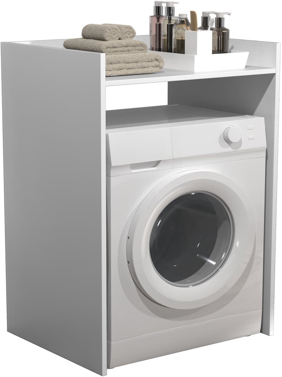 Wasmachine kast - wasmachine ombouw kast - wasmachine meubel - wit — afbeelding 1