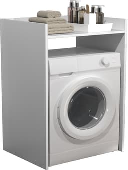 Wasmachine kast - wasmachine ombouw kast - wasmachine meubel - wit — thumbnail 1