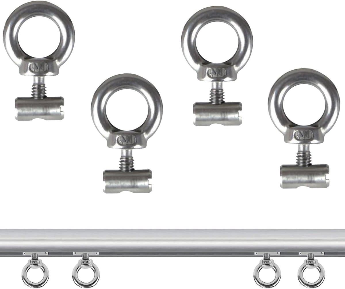 Allecto Plus - Voortentstopper van roestvrij staal 304 voor caravanluifels - 4 stuks met blokkeerkit — afbeelding 1