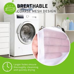 Set van 5 Wasnetten voor Bescherming en Organisatie van Kleding tijdens het Wassen — thumbnail 2