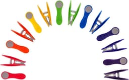 70 Regenboog Wasknijpers met Softgrip en Sterke RVS Veren, Inclusief Opberghoes — thumbnail 5