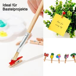 150 Houten Knijpers met Jute Touw voor Fotomuur en Decoratie — thumbnail 3
