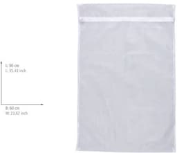 IMPERATORIS® Waszakjes voor Wasmachine - Bescherming voor Fijne Was en Schoenen - Mesh Wasnet met Rits - Voorkomt Slijtage - Set van 1 - wit - 90 x 60 cm — thumbnail 3