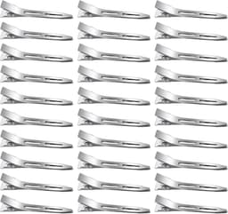 30x Zilveren Krokodillenhaarspeldjes Metaal 5.5 cm voor Kapsels — thumbnail 1