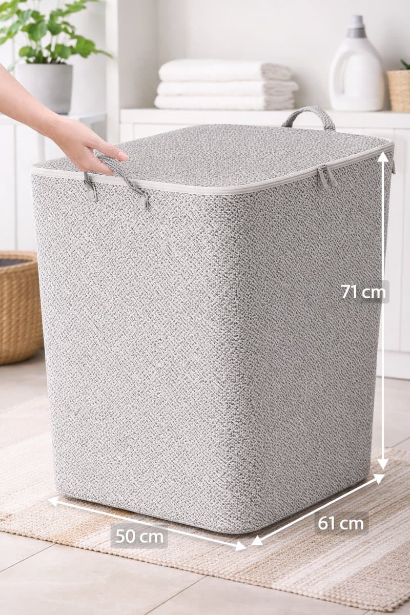 Stapelbare Wasmand met Grote Capaciteit — afbeelding 1