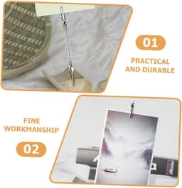 Dubbele Krokodillenklem Clips voor Foto's en Memo's - Wanddecoratie — thumbnail 4