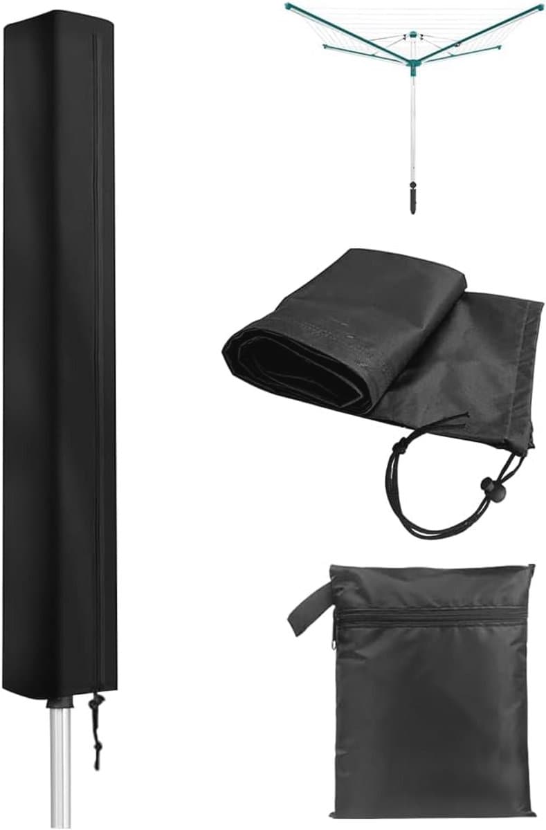 Waterproof Droogmolen Cover met Rits - 210D Oxford Beschermhoes - 180 x 16 x 16 cm — afbeelding 1