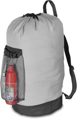 Elkuaie Waszak Rugtas Grijs - Durable 600D Oxford - Trekkoord Sluiting + Mesh Vak - 1 Stuk - Voor Studentenhuis & Reizen — thumbnail 1