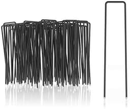 Grondankers van koolstofstaal - Robuuste haringen voor tuin en camping - 100 stuks - 150x25x3mm — thumbnail 1