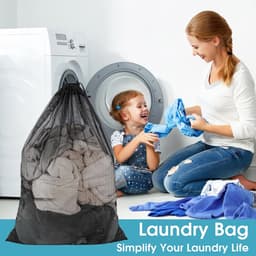 Waszakken - 60x90cm Waszak Groot - Set van 2 -voor Wasgoed - Waszakje Lingerie - Waszak bh - Waszak - Wasgoed - Waszakje Laundry Bag - Wasnet — thumbnail 5