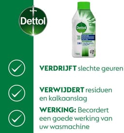 7 x Dettol Wasmachine Reiniger Duo 500 ml - Grootverpakking - Wasmachine Reiniger - Wasmachine Schoonmaken - Kalkaanslag Verwijderen - Wasmachine Onderhoud - Wasmachine Hygiëne — thumbnail 4