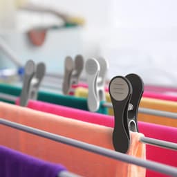 60 Premium Wasknijpers in 3 Kleuren - Zacht Grip Kledingclips voor Het Wasgoed — thumbnail 2