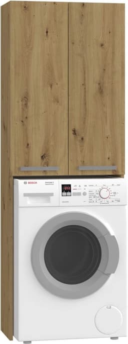 Wasmachine Kast met Plank voor Badkamer - Ruimtebesparende Oplossing voor Wasruimte — thumbnail 1