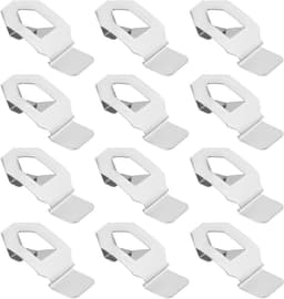 12 Stuks Foto Frame Clips Hangers voor Kunstwerken - Metalen Lente Bevestigingsclips - 26x12mm - Zilver — thumbnail 1