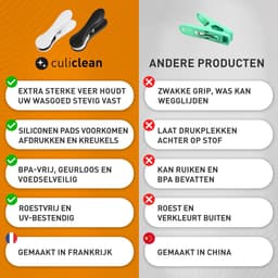 Zwarte en Witte Soft Clips Wasknijpers - 40 Stuks — thumbnail 2