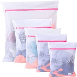Wasnet voor wasmachine set van 5 - waszakken met ritssluiting voor kleding, schoenen, sokken, en babykleding — thumbnail 1