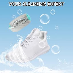 Schoenwaszak, wasmachine, waszak, schoenen, wasmachine, sneaker schoen waszak, schoenen wasmachine zak met 360° reinigingsfleece, schoenenzak voor wasmachine en droger (grijs, 2 stuks) — thumbnail 2
