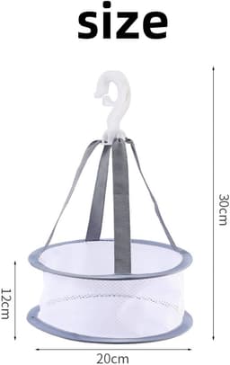 2 stuks - Droognet voor make-upborstels - Hangend netmandje - Droog- en opbergrek voor sponsjes - Droognet voor beautyblenders - Mini wasmandje - Droogrek voor make-upborstels - Winddicht droogrek van gaas - Geschikt voor make-up tools en borstels — thumbnail 2