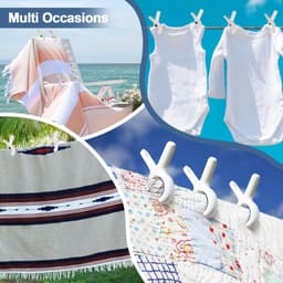 6 stuks - Klem - Kledingklemmen - Dekenklemmen - Strandlakenklemmen - Boothanddoekklemmen - Winddichte en naadloze dekenklemmen - Geschikt voor het ophangen van kleding, strandstoelen, cruiseschepen en zwembaden — thumbnail 4