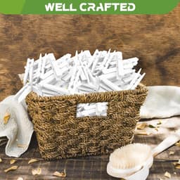 100 Stuks Houten Wasknijpers - Witte Kledingspelden voor Ambacht en Foto's - 7,9 cm — thumbnail 3