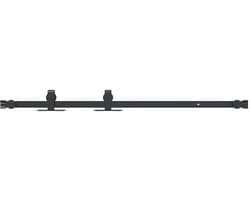 vidaXL - Ophangset - voor - schuifdeur - 91 - cm - koolstofstaal