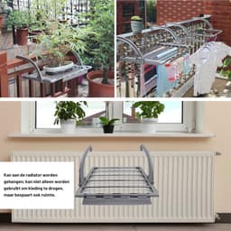 ZRSS® Droogrek Deur - Hangend Wasrek - Handdoekrek Badkamer - Ook voor Balkon of Radiator — thumbnail 4