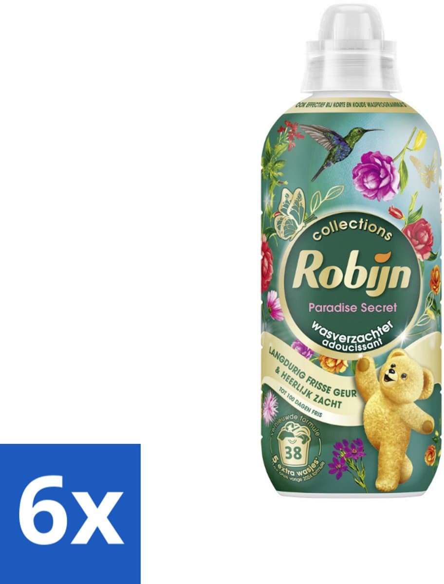 Robijn – Wasverzachter – Intense Paradise Secret – 765 ml - Voordeelverpakking - 6 stuks — afbeelding 1