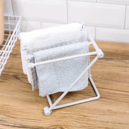 Opvouwbaar Vaatdoek Droogrek voor Aanrecht - Verstelbare Handdoekstandaard - Multifunctioneel - Thuis Keuken Accessoire - Grijs Design - Ruimtebesparend - Verticale Houder — thumbnail 5