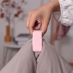 9 stuks Dekbedpinnen - Bed Sheet Holders - Quilt Clips - Dekbedovertrek Clips - Attachment Comforter - Quilt Fixing Clips - Om rommelige lakens te organiseren - Roze — thumbnail 3