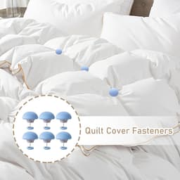 20 stuks Dekbedpinnen - Bed Sheet Holders - Quilt Clips - Dekbedovertrek Clips - Attachment Comforter - Quilt Fixing Clips - Om rommelige lakens te organiseren - Blauw — thumbnail 4