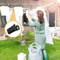 30 stuks sokkenklemmen voor wasmachine en droger sokkenclips met haak sokkenhouder wasmachine sokkenclip direct in de lade 5 kleuren — thumbnail 2