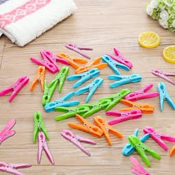 longziming -48-delige Wasclips Set – Duurzaam PP & RVS – Sterke Klemmen voor Kleding, Sokken & Ondergoed – Multicolor, Herbruikbaar & Multifunctioneel — thumbnail 2