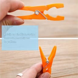 longziming -48-delige Wasclips Set – Duurzaam PP & RVS – Sterke Klemmen voor Kleding, Sokken & Ondergoed – Multicolor, Herbruikbaar & Multifunctioneel — thumbnail 5