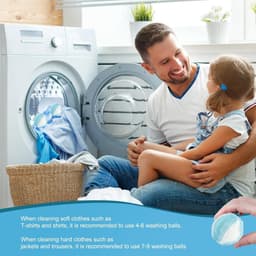 Verpakking van 12 haarverwijderende wasballen - Haarverwijderaar voor huisdieren - Geschikt voor wasmachines en drogers - Herbruikbare haarverzamelballen - Pluis- en haarverzamelaar - Haarverwijderaar voor de wasmachine - Wasballen — thumbnail 4