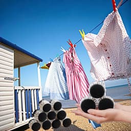 Wasdroogballen die in de wasmachine niet in de knoop raken, herbruikbaar (8 stuks). — thumbnail 5