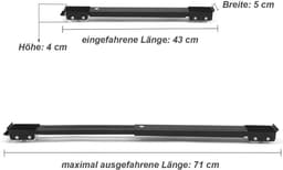 Verstelbaar Wasbakonderstel met Wielen Zwart - Geschikt voor Wasmachine en Droger Tot 300 kg — thumbnail 4